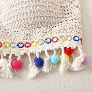 ICW Women's Crochet Halter Neck Padded Bikini Tops Backless Lace Up Beachwear Bralette Crop Top 102 (One Size XS-S) Bust 28-34 Inch - Image 3