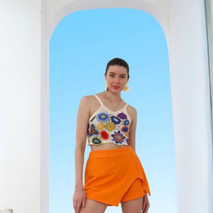 ICW Women Embroidery Smock Beach Summer Sleeveless Boho Crochet Knit Crop Cami Tank Top 114 - Image 4