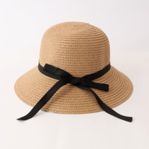 ICW Women Adjustable BowKnot Brim Ribbon Summer Beach Straw Sun Hat Caps for Girls UV Protection SPF 50+ - Image 5